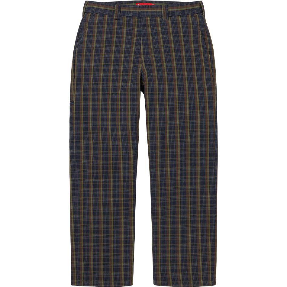 Pantalones Supreme Work Pant Azul Marino Negras | Supreme 212KI